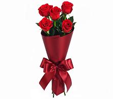 Букет 5 Красных роз Эдлесс Лав в Белую Колпь