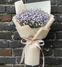 Букет цветов из:  Гипсофила в Белую Колпь