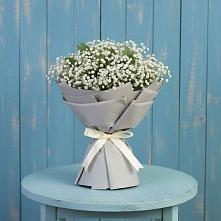 Букет цветов из:  Гипсофила в Белую Колпь