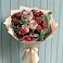 Букет цветов из: Гвоздики и Розы в Белую Колпь
