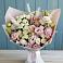 Букет цветов из: Альстромерии и Розы в Белую Колпь