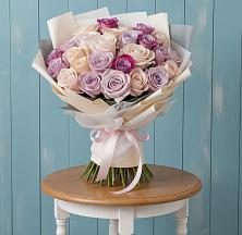 Букет цветов из:  Розы в Белую Колпь