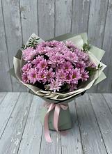 Букет цветов из:  Хризантемы в Белую Колпь