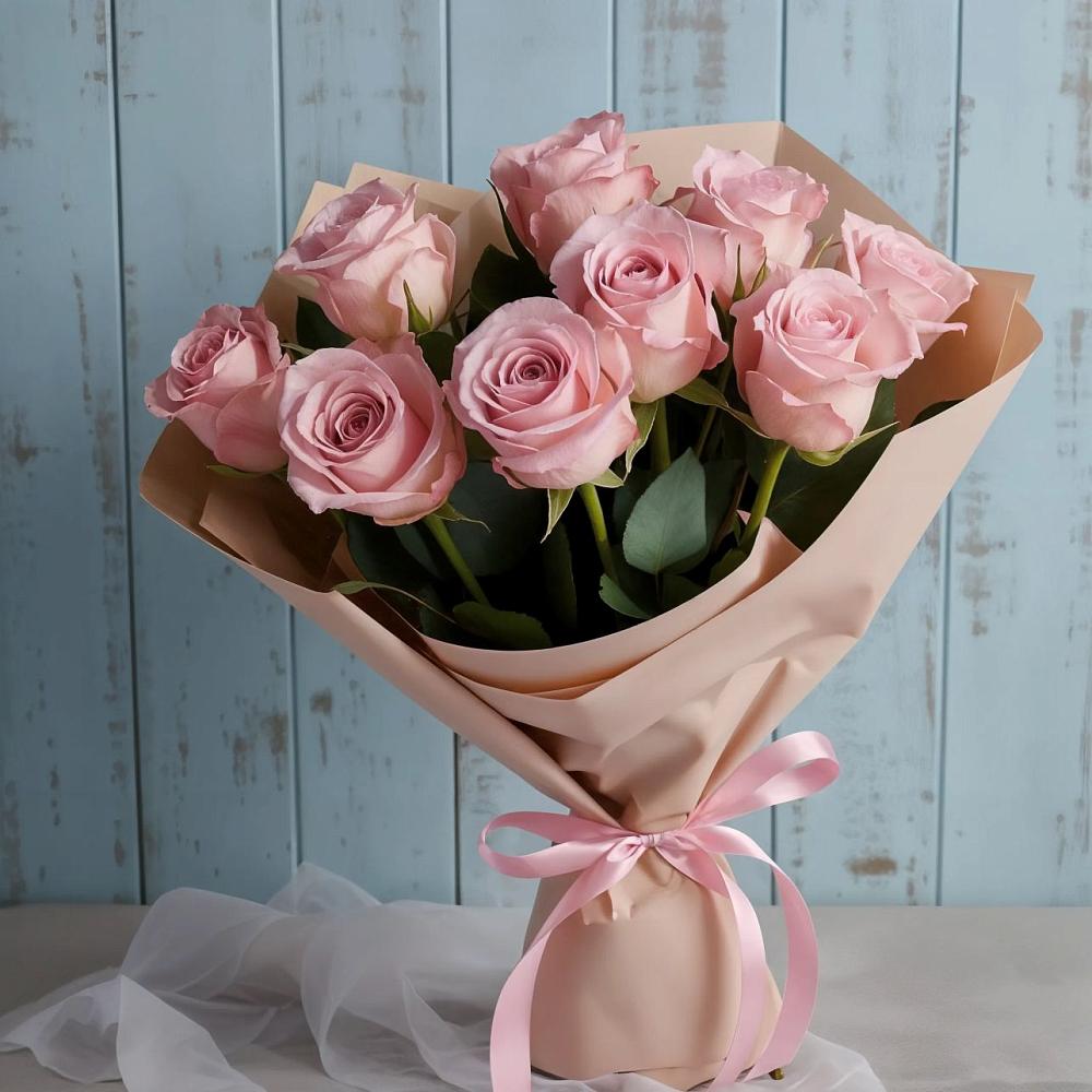 Букет цветов из: Розы в Белую Колпь