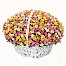 Премиум букет из: Розы в Белую Колпь