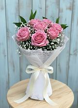 Букет цветов из:  Розы в Белую Колпь