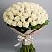 Букет 101 беля роза Белоснежка в Белую Колпь