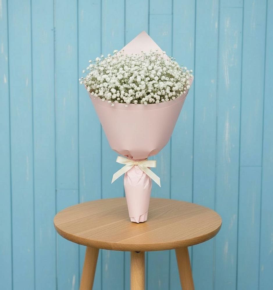 Букет цветов из: Гипсофила в Белую Колпь