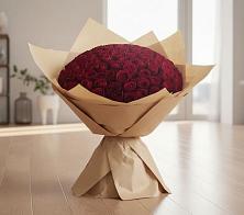 Букет 101 Красная роза в Белую Колпь