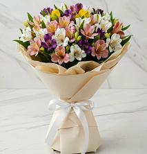 Букет цветов из:  Альстромерии в Белую Колпь