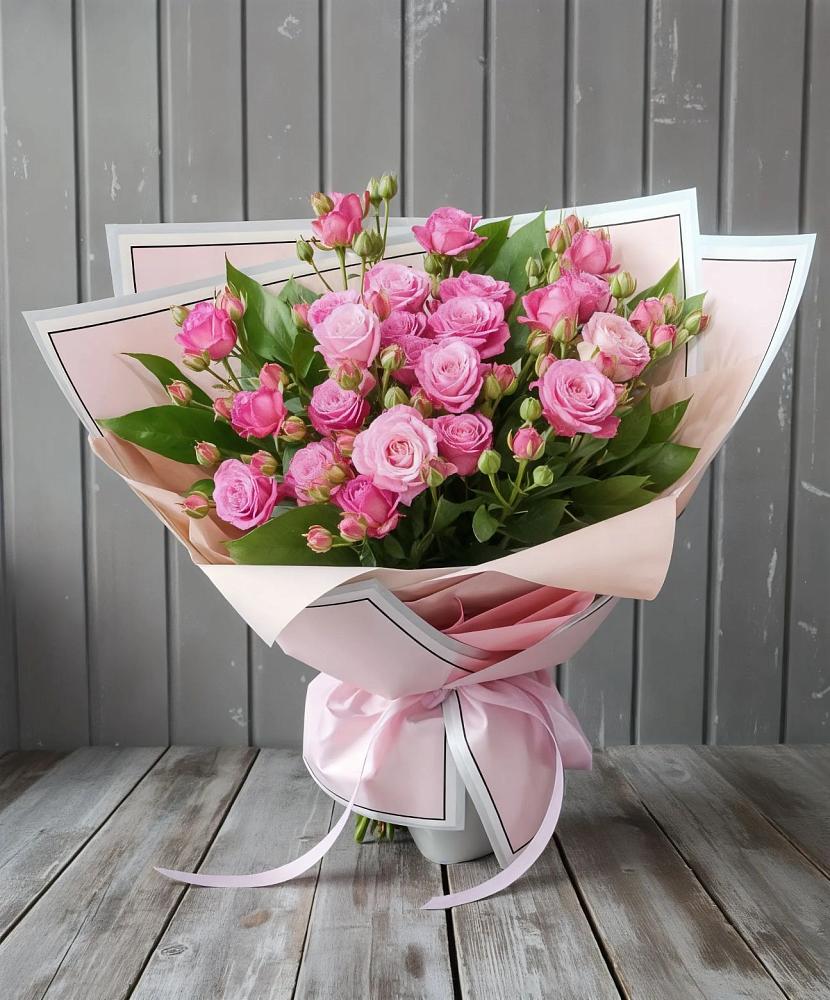 Букет Розовый кустик в Белую Колпь