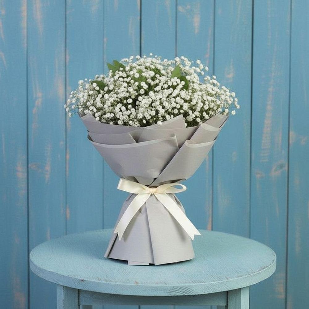 Букет цветов из: Гипсофила в Белую Колпь