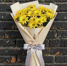Букет цветов из:  Хризантемы в Белую Колпь