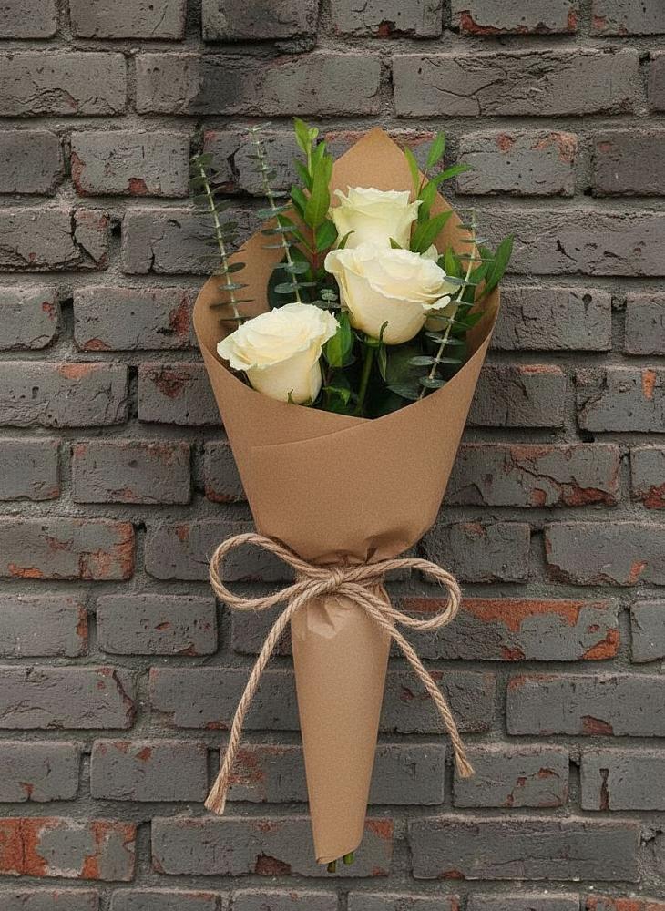 Букет цветов из: Розы в Белую Колпь