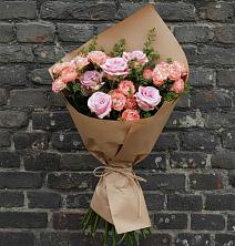Букет цветов из:  Розы в Белую Колпь