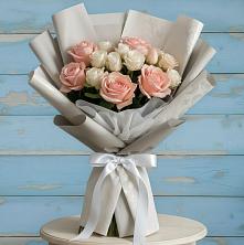 Букет цветов из:  Розы в Белую Колпь