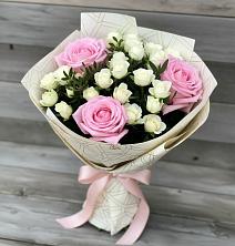 Букет цветов из:  Розы в Белую Колпь