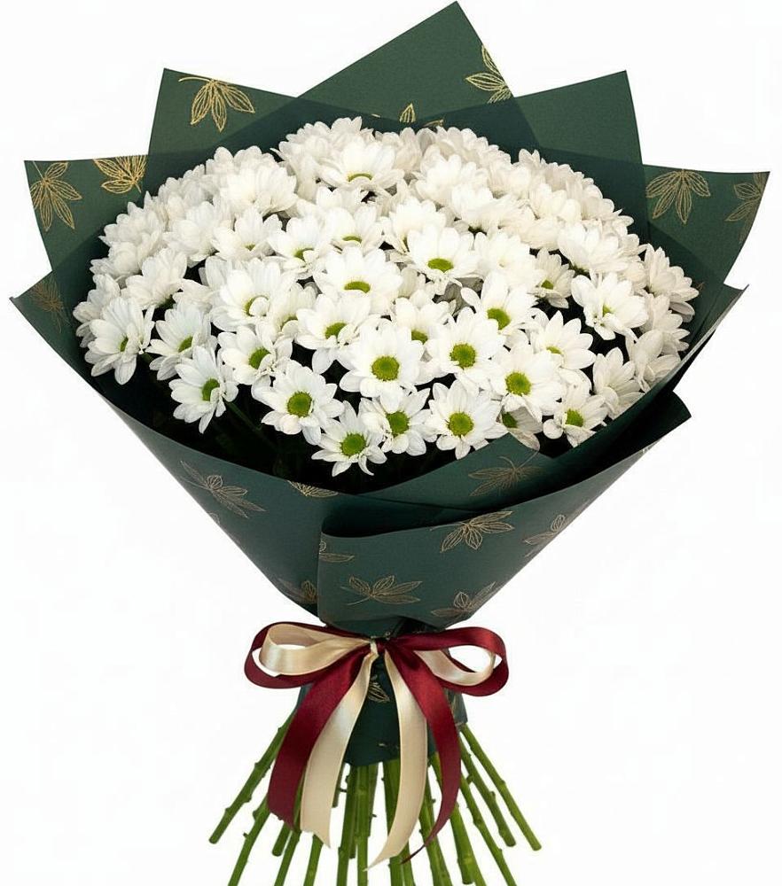 Букет цветов из: Хризантемы в Белую Колпь