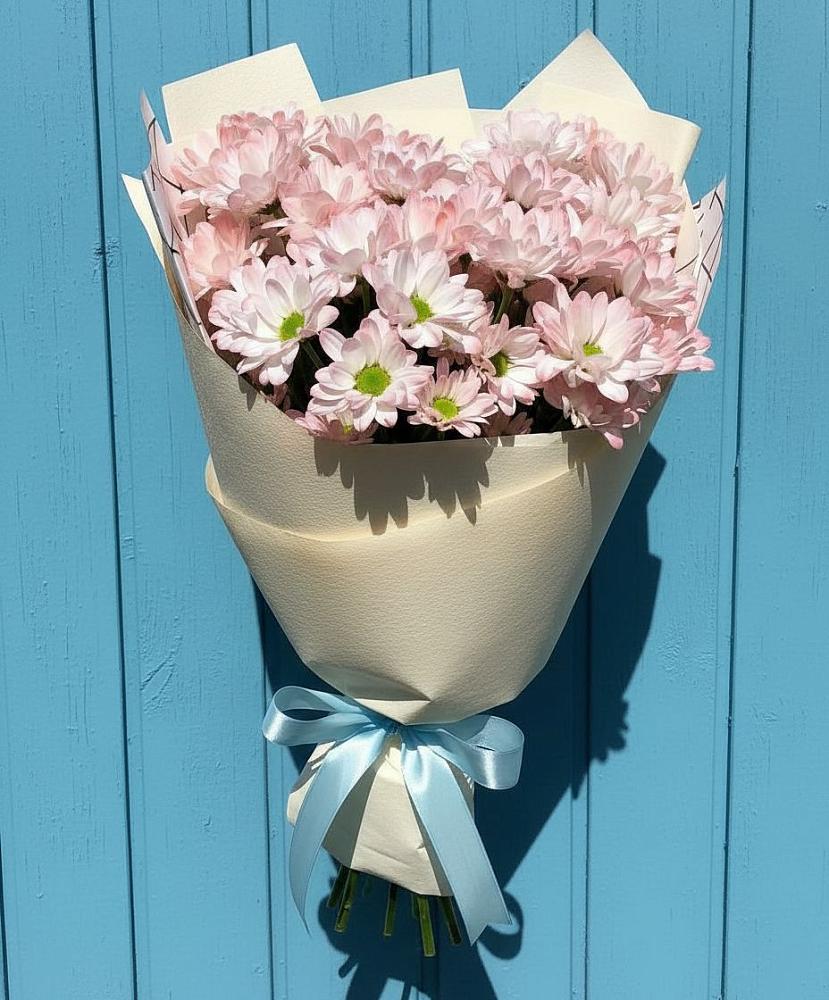 Букет цветов из: Хризантемы в Белую Колпь