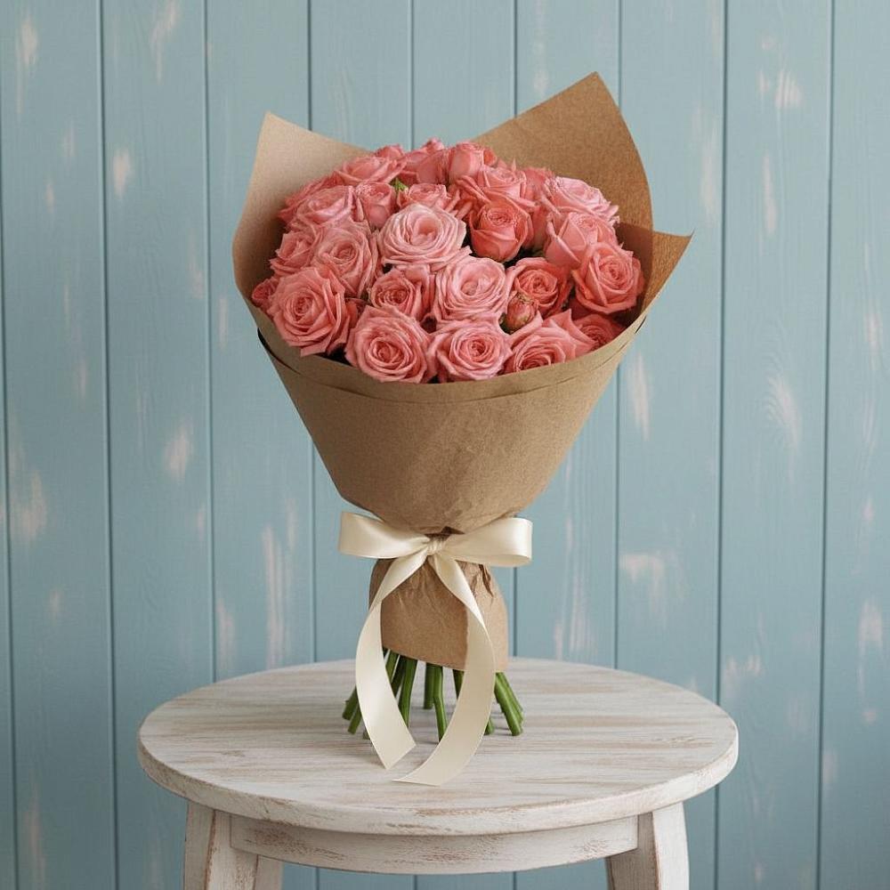 Букет цветов из: Розы в Белую Колпь