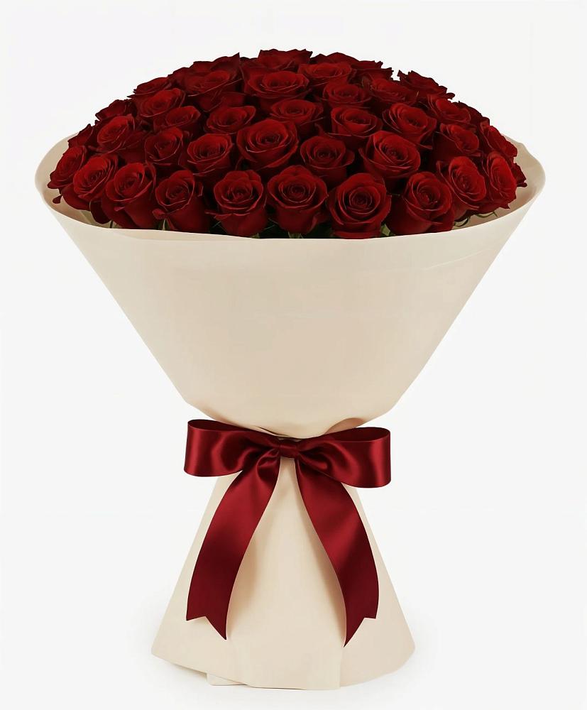 Букет 101 Бордовая роза Блэк Бакарра в Белую Колпь