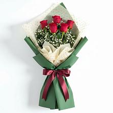 Букет цветов из:  Розы в Белую Колпь