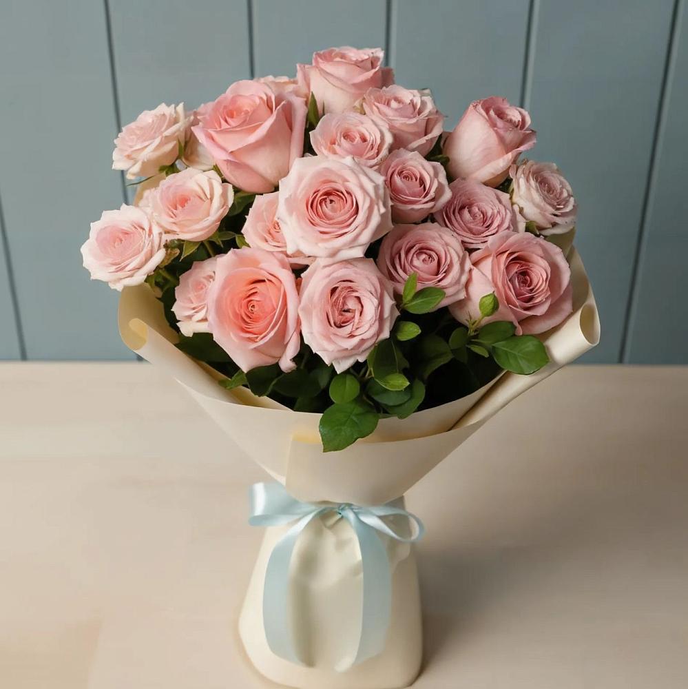 Букет Розовый шарм в Белую Колпь