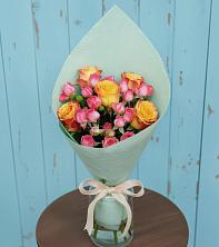 Букет цветов из:  Розы в Белую Колпь